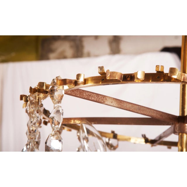 Cut Crystal Rondino Chandelier by J.T. Kalmar, 1950s For Sale - Image 17 of 18