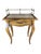 This french provincial end table is so charming. It is a light wood with a single drawer and cabriole legs. The top is...