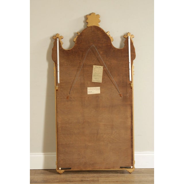 LaBarge Italian Rococo Style Giltwood Carved Wall Mirror For Sale - Image 12 of 13