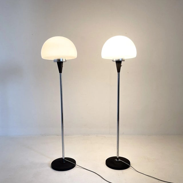Floor Lamps attributed to Jaroslav Bejvl for Lidokov, 1960s, Set of 2 For Sale - Image 10 of 11