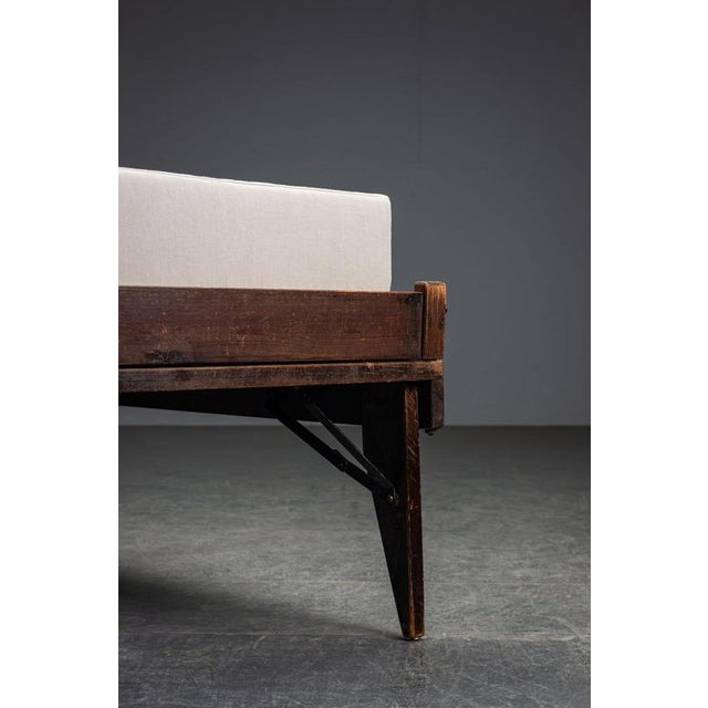 Wood Modernist Daybed, Netherlands, 1950s For Sale - Image 7 of 13