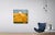 Golden Fields by Justin Wheatley | Acrylic on Canvas White Barn With Gold Fields For Sale - Image 11 of 12