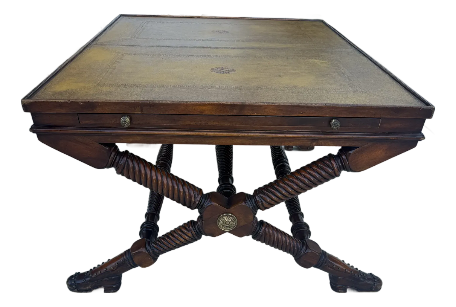 Theodore Alexander セオドア・アレキサンダー Leather Top Shoe Foot Coffee Table L64739EC: THEODORE ALEXANDER Leather Top Shoe Foot Coffee Table | eBay