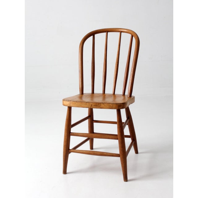 Antique Windsor Bow Back Side Chair For Sale - Image 11 of 16