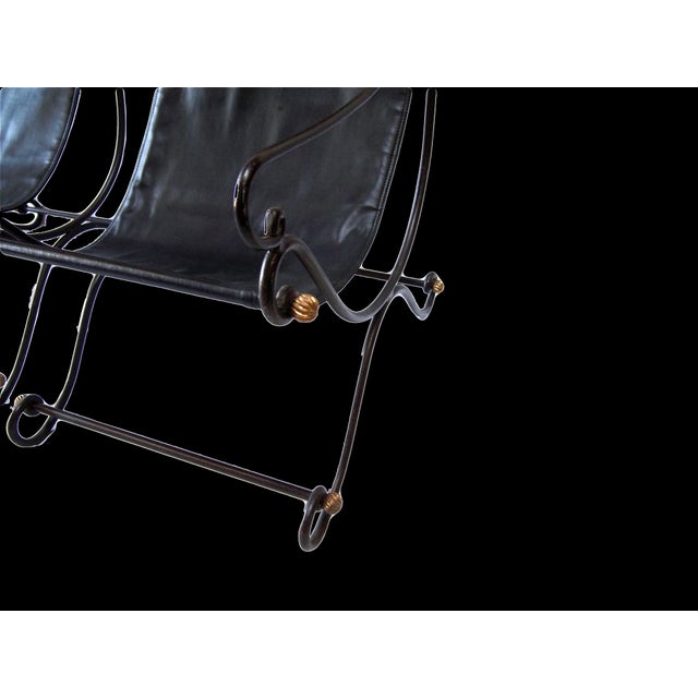 1970s Pair of Mid Century Sling Lounge Chairs For Sale - Image 5 of 8