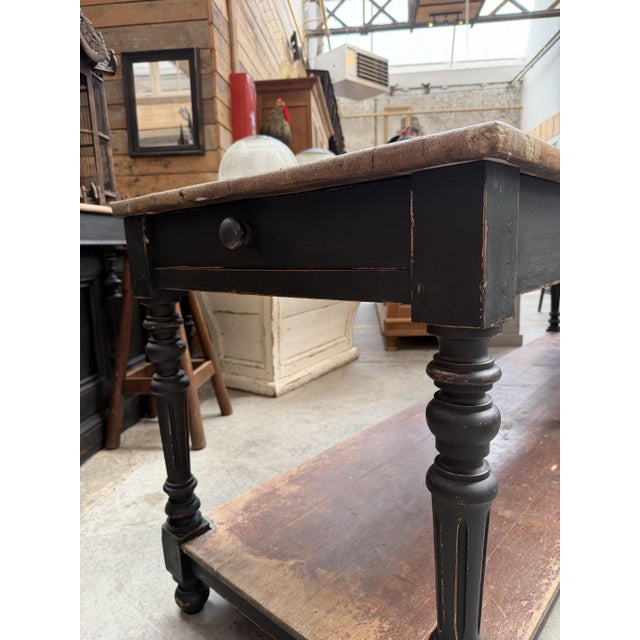 Early 20th Century Cloth Merchant's Table For Sale - Image 10 of 17