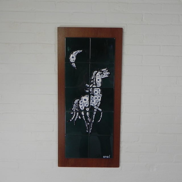 1960s Tile Tableau Depicting a Horse, 1960s For Sale - Image 5 of 12