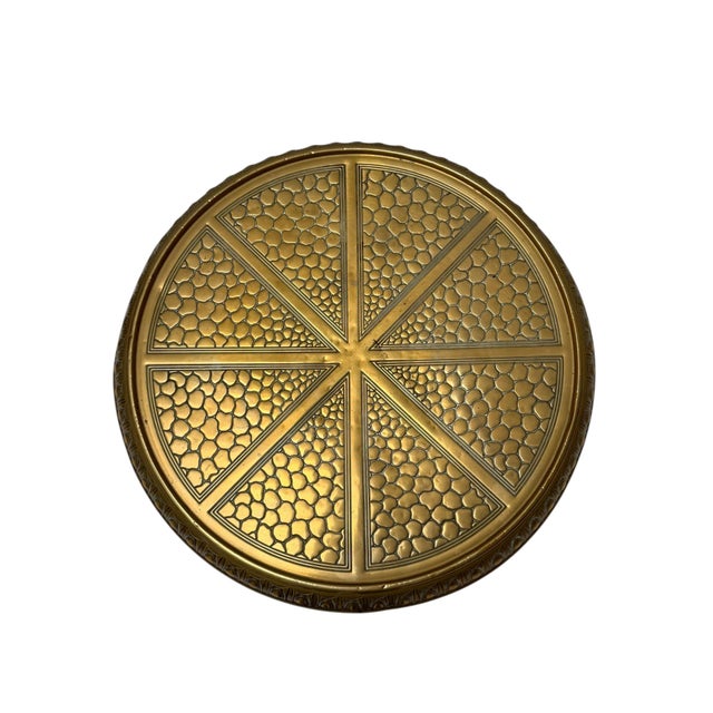 Vintage Art Deco Side Table in Brass, 1920s For Sale - Image 9 of 10
