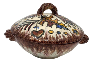 Vintage Art Deco Box in Ceramic by Paul Fouillen, France, 1930s