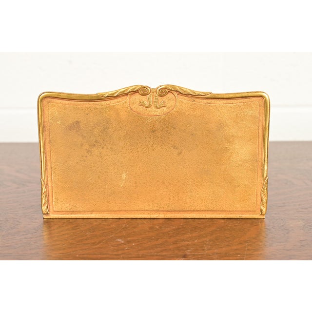 Tiffany Studios New York Louis XVI Bronze Doré Letter Rack For Sale - Image 10 of 14