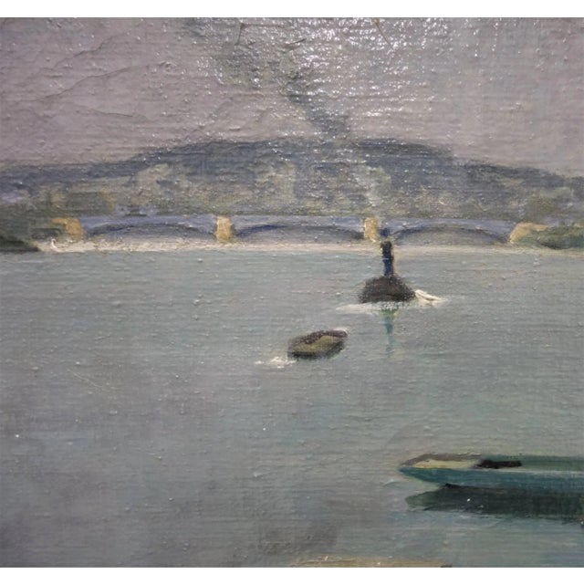 Henry Maurice Cahours, the Seine at Puteaux, 1930s For Sale - Image 3 of 8