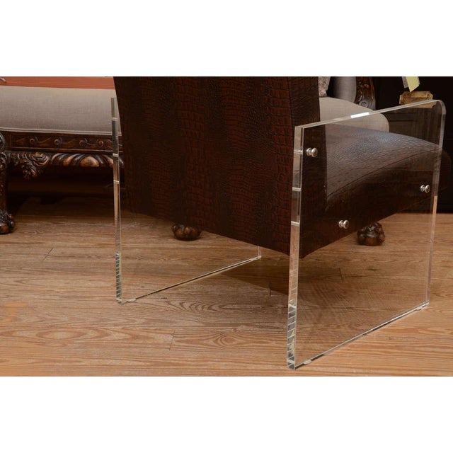 Modern Lucite Chair Chairish