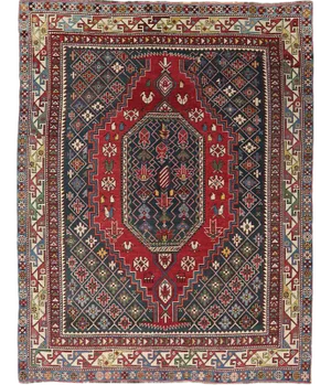 1920s Russian Darband Style Area Rug 5'0"×7'0"