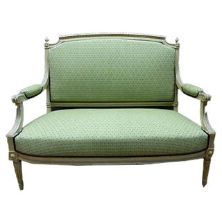 Antique Louis XVI Style Lacquered Sofa For Sale