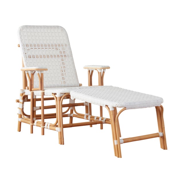 Boho Chic Flore Outdoor Chaise For Sale - Image 3 of 5