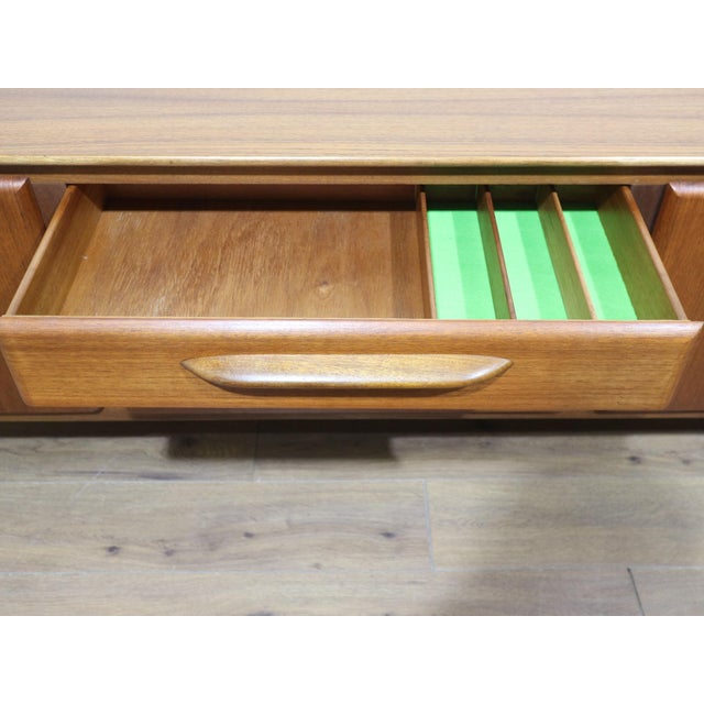 Mid Century Modern Vintage Teak British Credenza Sideboard For Sale - Image 11 of 14