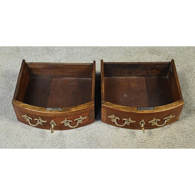 Early 20th Century Louis XV-Louis XVI Transition Style Half-Moon Commode For Sale - Image 15 of 18