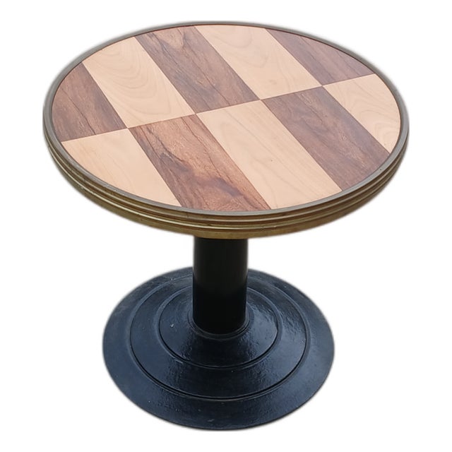 Vintage French Geometric Drinks Table by Michel Postaire, 1980s For Sale