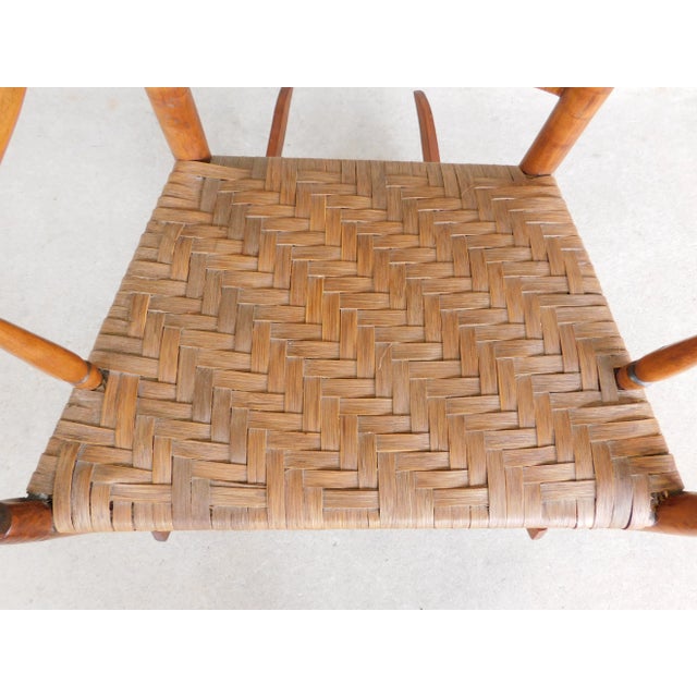 Antique 19th Century New England Shaker Maple Rocker For Sale - Image 4 of 12