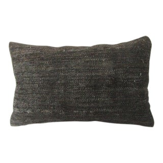 Turkish Black Kilim Pillow - 20ʺW × 12ʺH For Sale