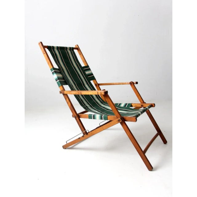 Mid-Century Modern Mid-Century Deck Chair For Sale - Image 3 of 13