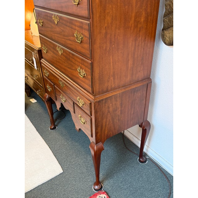 Late 20th Century Kindel Furniture High Boy Dresser For Sale - Image 14 of 14
