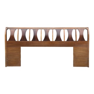 Kent Coffey Perspecta King Headboard + Rosewood With Walnut For Sale