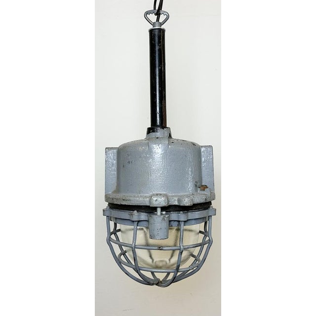 Metal Dark Grey Cast Aluminium Explosion Proof Light from Elba, 1970s For Sale - Image 7 of 17