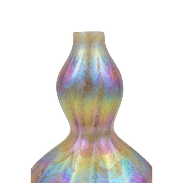 Glass Louis C Glass Vase by Louis Comfort Tiffany, 1894 For Sale - Image 7 of 9
