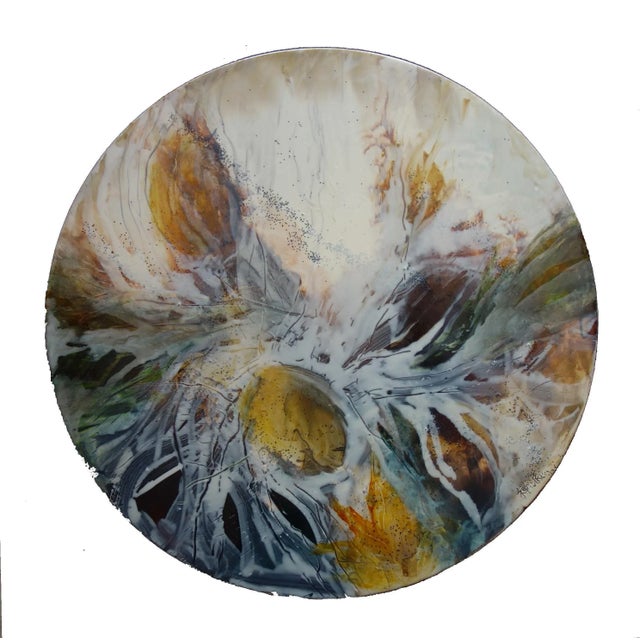 Contemporary Zdenka Palkovic, Cailloux Givrés, 2022, Mixed Media on Canvas on MDF For Sale - Image 3 of 3