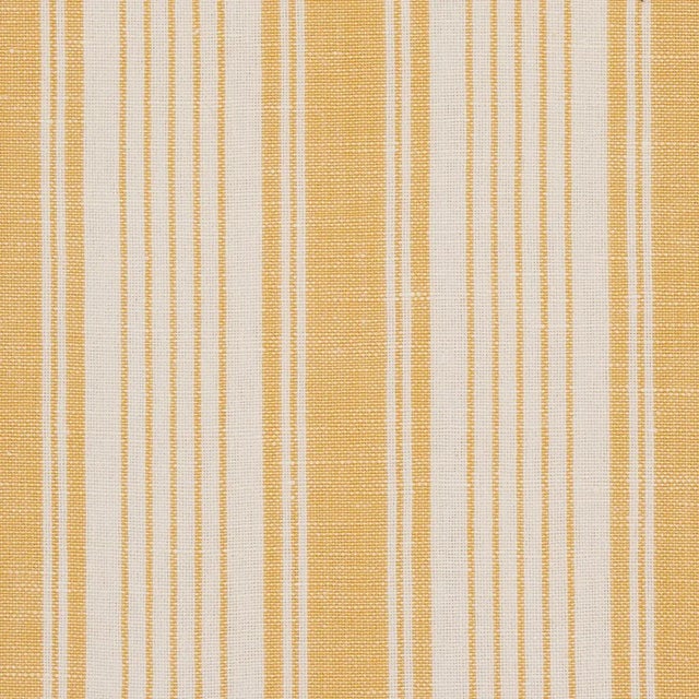 Traditional Sample - Schumacher x Mark D. Sikes Ojai Stripe Fabric in Yellow For Sale - Image 3 of 6