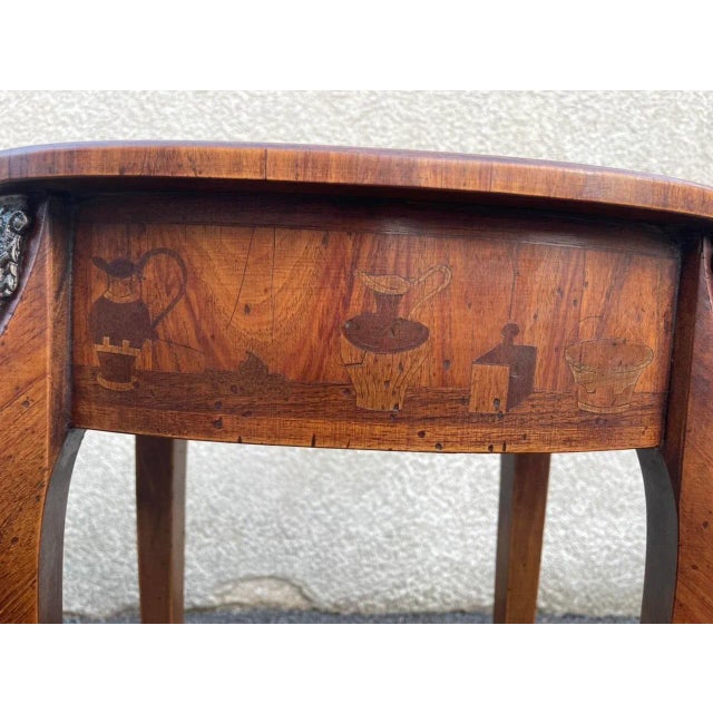 Antique Inlaid Kidney Shaped Table For Sale - Image 15 of 18