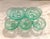Vintage Aqua Depression Glass Dessert Cups - Set of 8 For Sale - Image 4 of 8