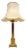 Neoclassical Brass Table Lamp, 1950 For Sale