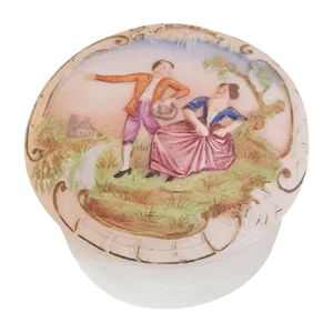 Art Nouveau Hand Painted Lidded Box from Schäfer & Vater