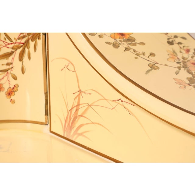 Chinoiserie Painted Carlton House Writing Desk With Chair For Sale - Image 12 of 18