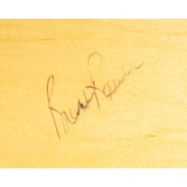 Tan Brent Rourke Signed Shaker Box For Sale - Image 8 of 8