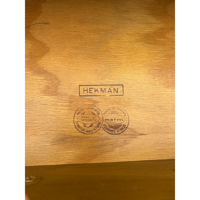 Vintage Pair of Hekman Side / End Tables / Nightstands For Sale - Image 9 of 12