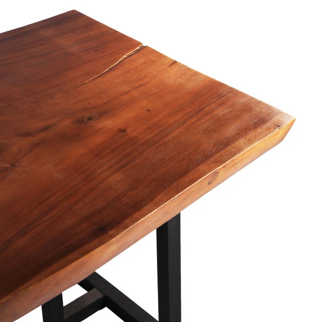 Organic Modern Living Edge Dining Table For Sale In Greensboro - Image 6 of 7