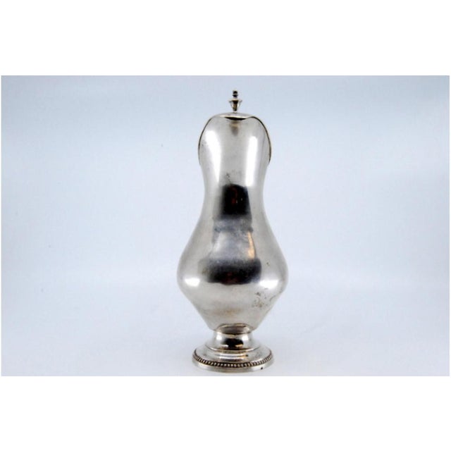 Metal Smooth Silver Milk Jug with Knob For Sale - Image 7 of 11