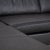 Animal Skin Leather Corner Black Sofa with Manual Function by Ewald Schillig For Sale - Image 7 of 17