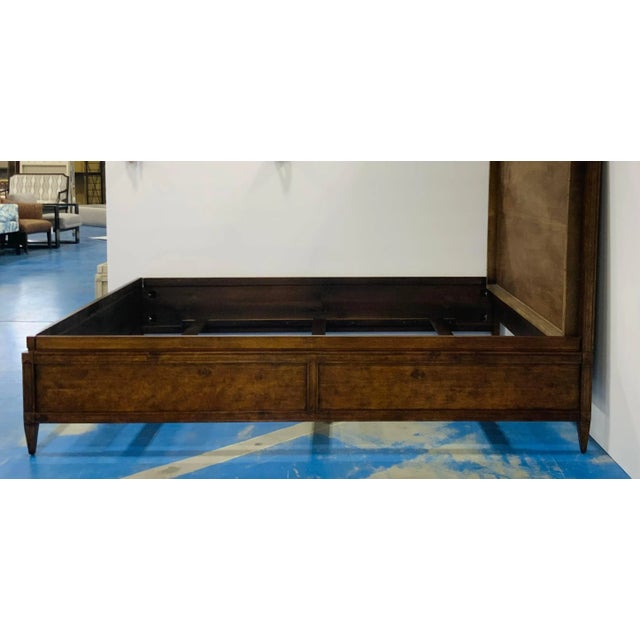 2020s Baker Milling Road Modern Walnut Finished Delphine Queen Bedframe For Sale - Image 5 of 7
