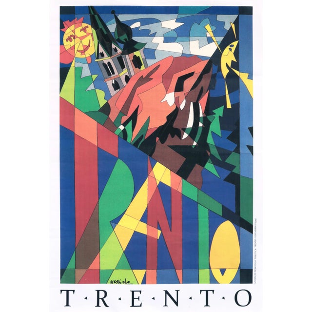 1991 Italian Tourism Poster, Trento (Northern Italy) For Sale