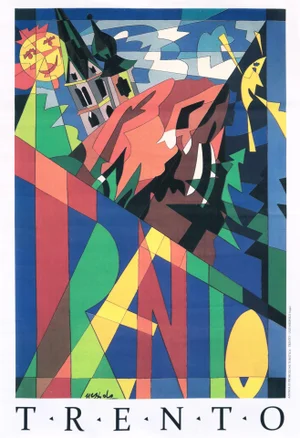 1991 Italian Tourism Poster, Trento (Northern Italy)