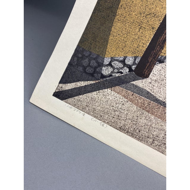 Japanese prints, Art, are exempt from all U.S. import tariffs but please, do check. Masao Ido 'Ikaruga no Sato' 1981...