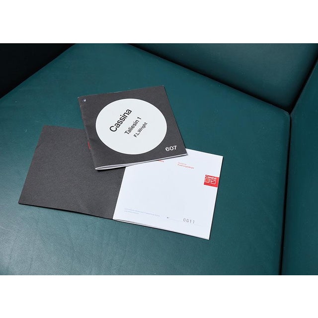 Lounge Chairs by Frank Lloyd Wright for Cassina, Set of 2 For Sale - Image 13 of 15