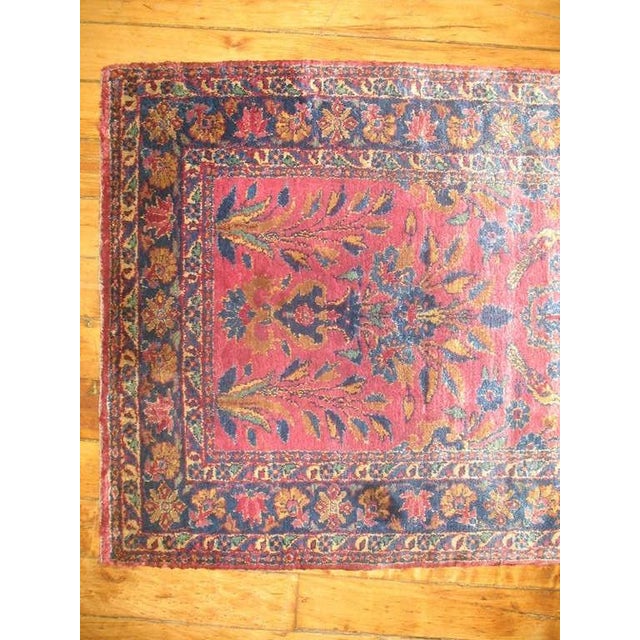 19th Century Zabihi Collection Magnificent Superfine Persian Silk Kashan Rug - 1'6" x 5'3" For Sale - Image 4 of 8