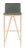 Modern Barstool in Ash Green & Copper For Sale - Image 9 of 9