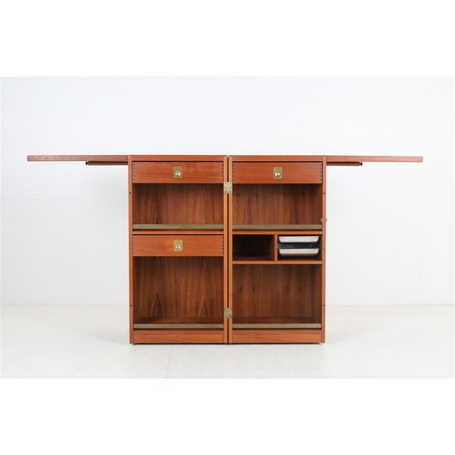 “Captain’s Bar”, design: Reno Wahl Iversen, for Dyrlund, Denmark. Rare, exclusive piece. Foldable to save space. Very high...