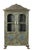English Antique Anglo-Indian Carved and Painted Teakwood Armoire/Bookcase For Sale - Image 3 of 5